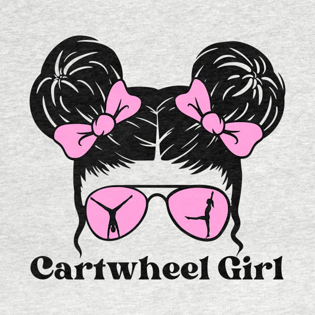 Messy Bun Cartwheel Girl by Teewyld